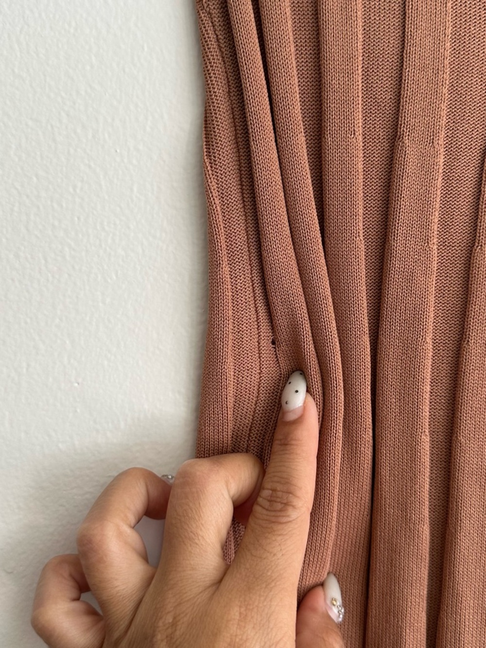 Meshki Ribbed Halter Midi Dress in Camel - Picture 8 of 8